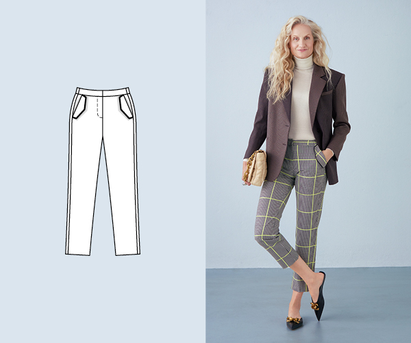 Pantalon aux carreaux fluo Pantalon aux carreaux fluo