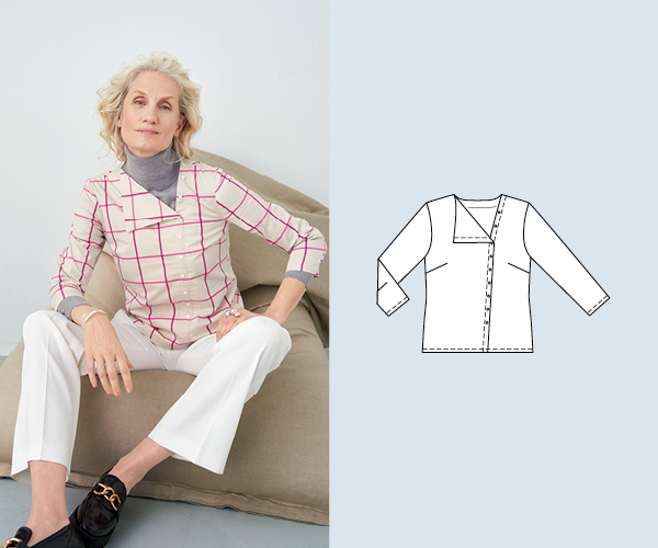 Blouse asymétrique Blouse asymétrique