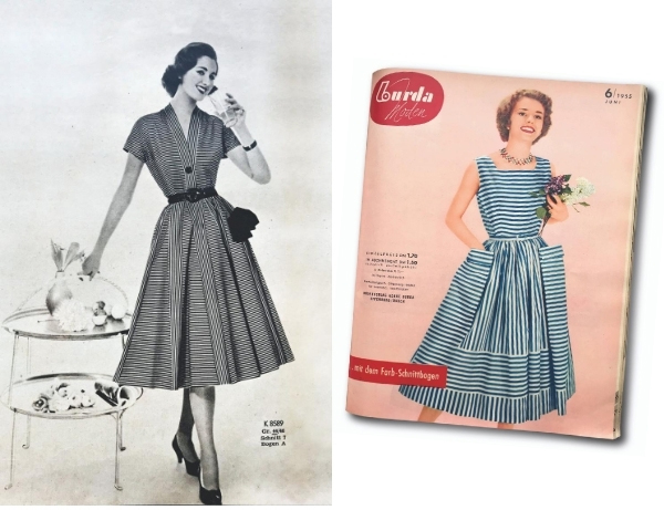 
over and original style from burda moden 6/1955
