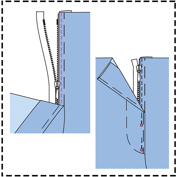 STEP 11: ZIP FASTENER STEP 11: ZIP FASTENER