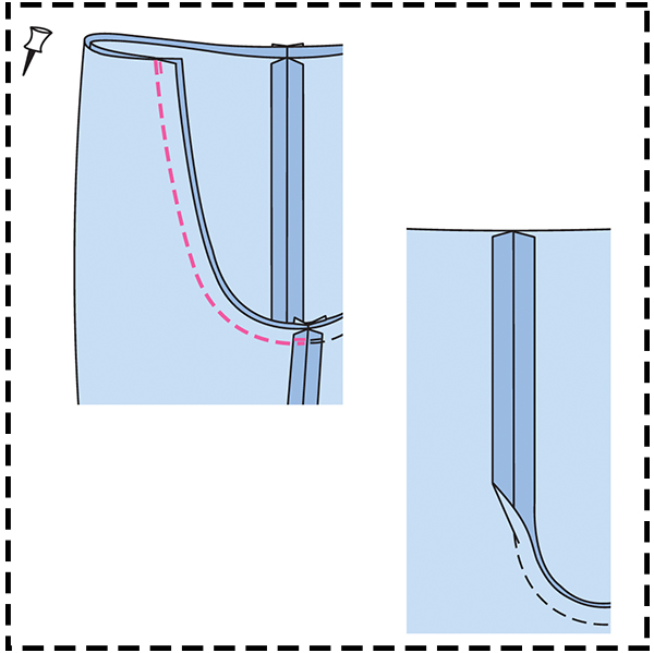 STEP 14: CENTER BACK SEAM STEP 14: CENTER BACK SEAM