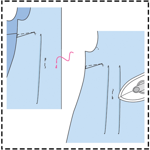 STEP 5: FRONT/PLEATS STEP 5: FRONT/PLEATS