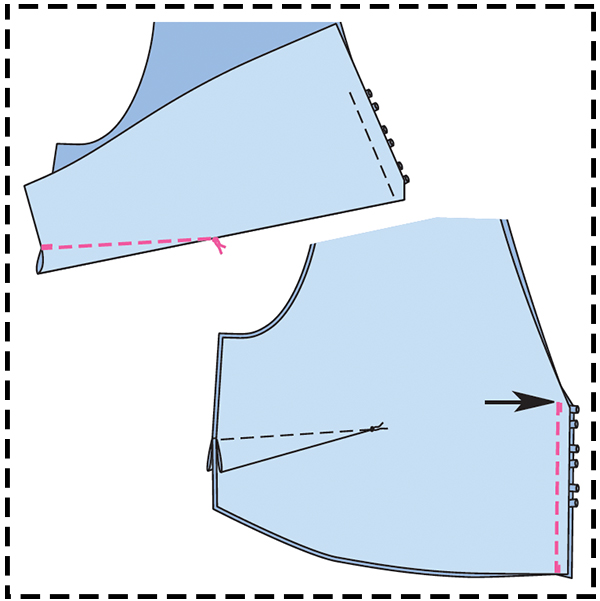 STEP 7: BUST DARTS / CENTER FRONT SEAM STEP 7: BUST DARTS / CENTER FRONT SEAM