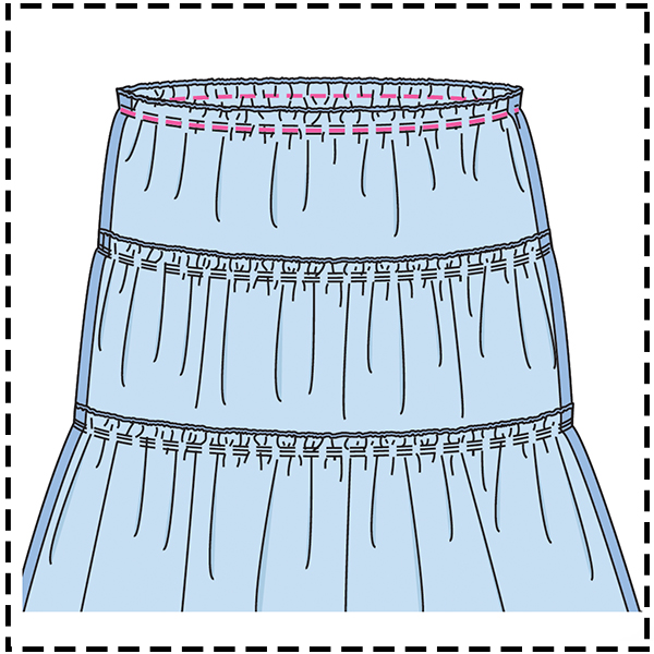 FINAL STEP: STITCH ON SKIRT