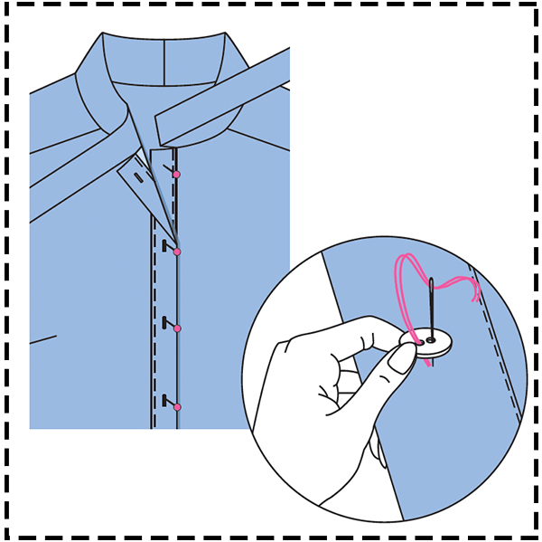 STEP 15: BUTTONHOLES / BUTTONS
