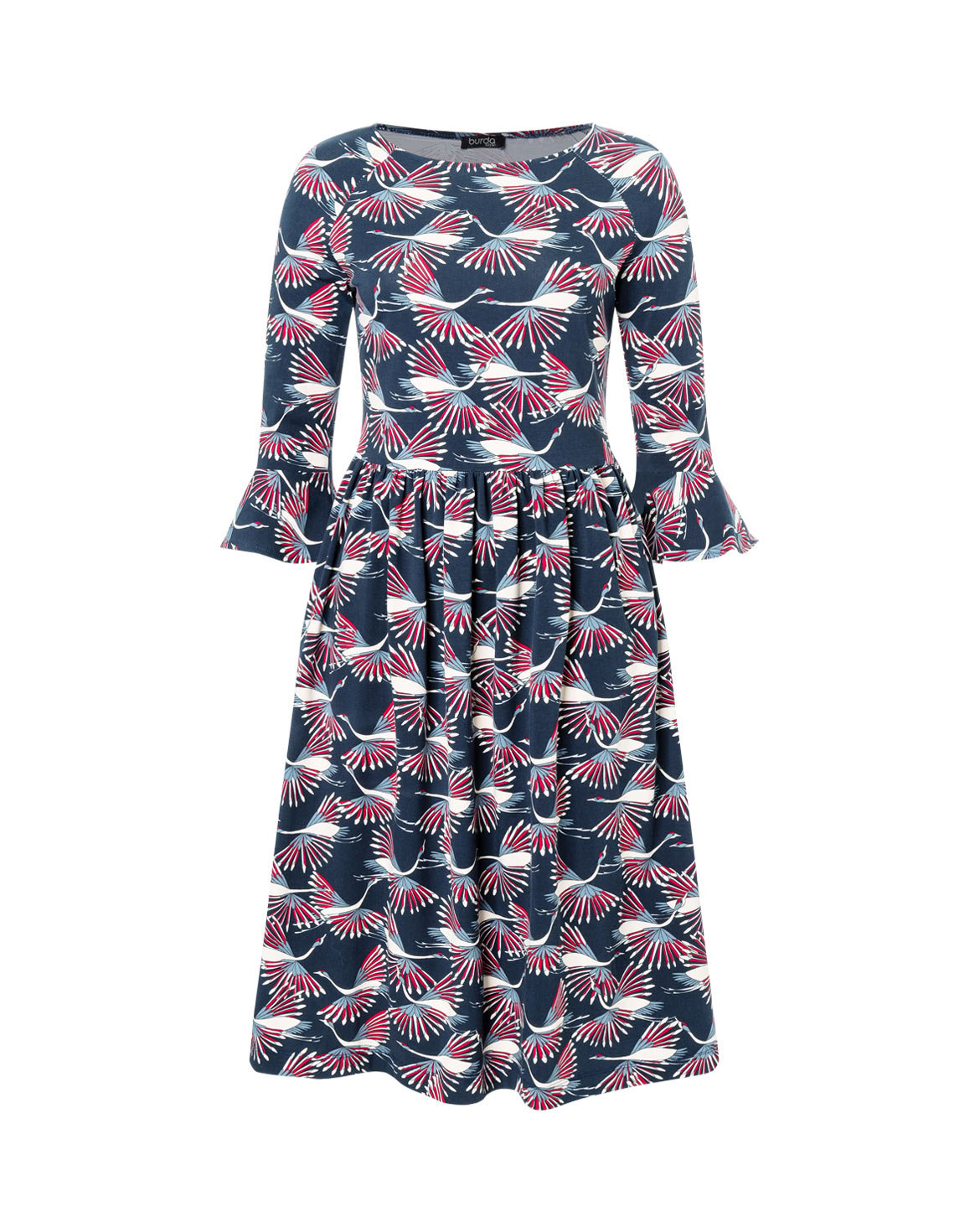 24 jersey dress Jersey Dress 2 C |Burda Easy 4/24