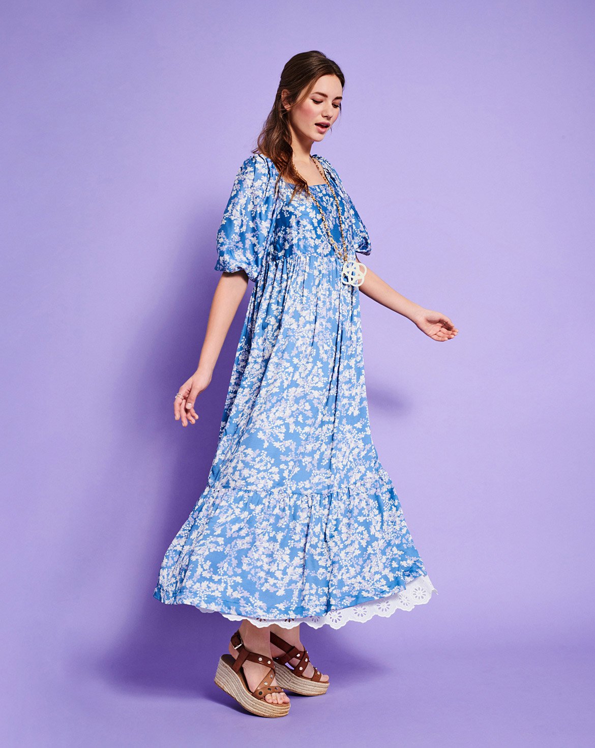 burda maxi dress pattern Viscose Dress 3C | Burda Easy 02/25