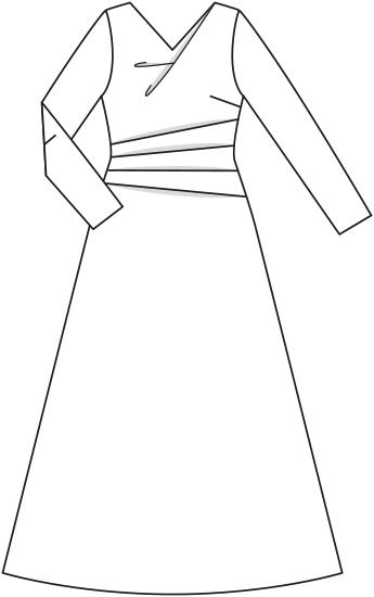 burda evening dresses Vintage Evening Dress "Meryl" 128 | Burda Style 01/26