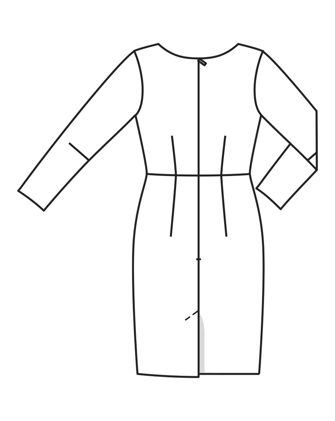 burda a line dress pattern Satin Dress 119 | Burda Style 04/26