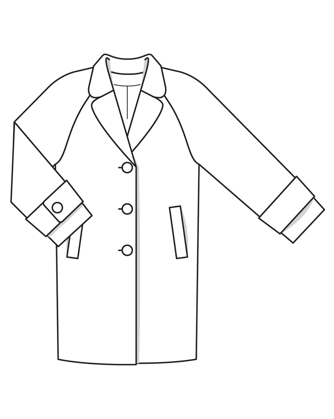 Wool Coat 108 A| Burda Style 10/22 | PDF Sewing Pattern