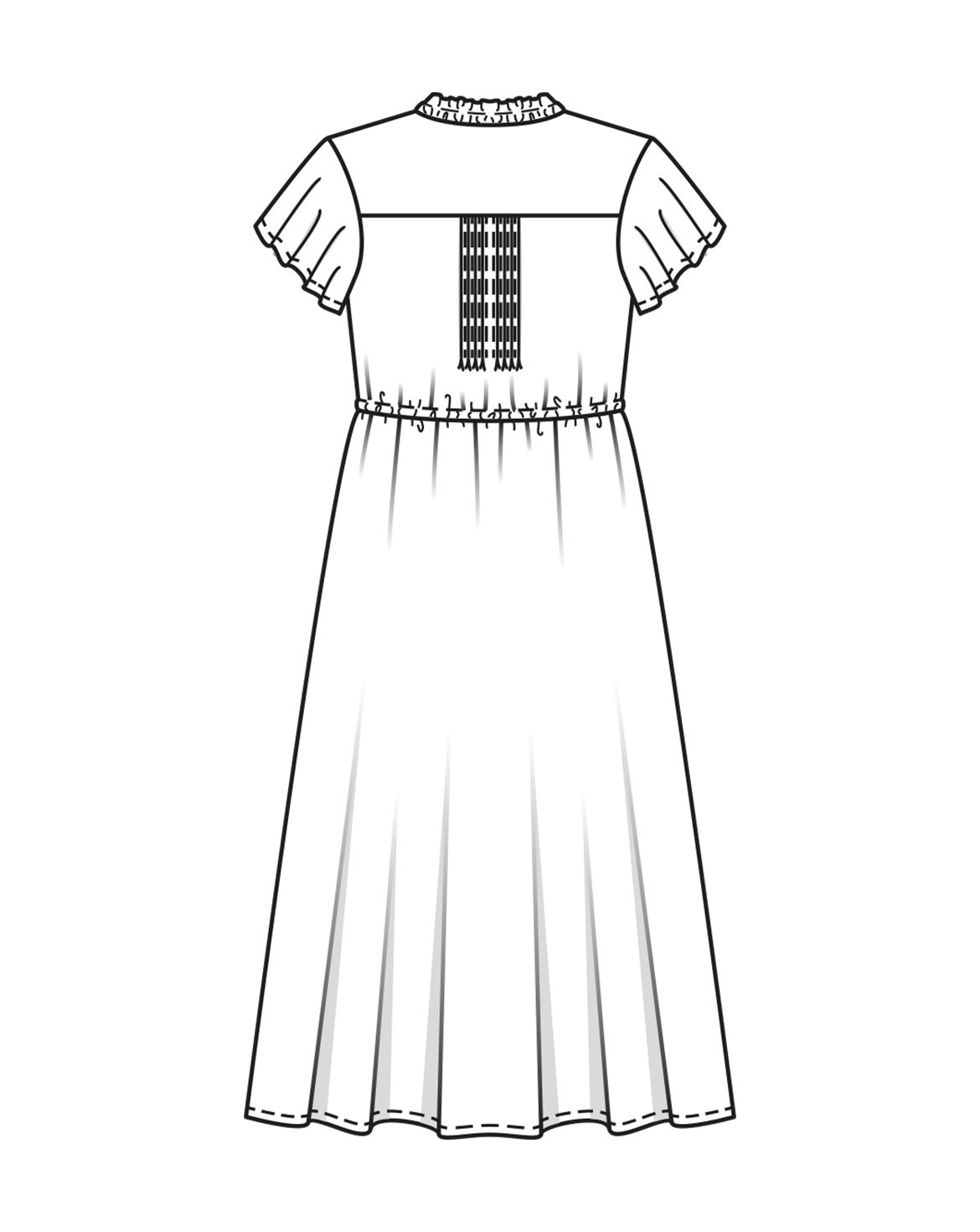burda maxi dress SLEEVELESS MAXI DRESS