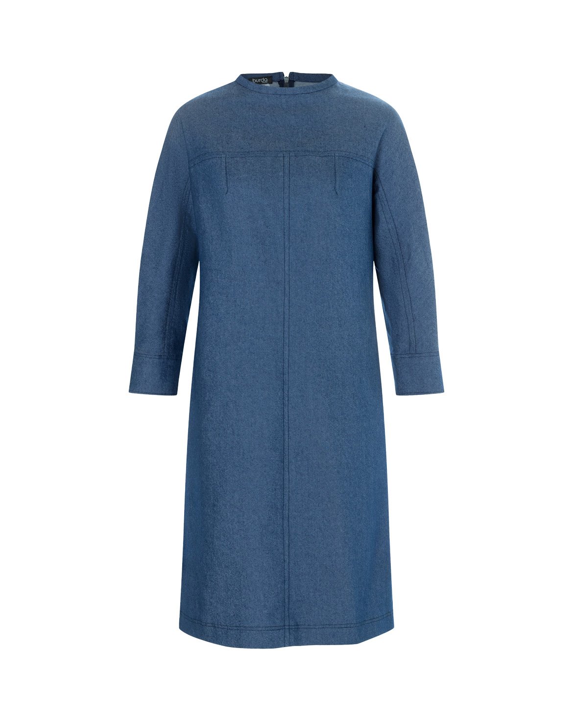 denim dress pattern Denim Dress With Flounces