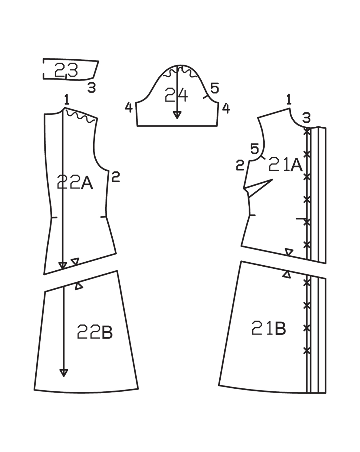 dress pattern designing pdf Basic Block PDF Sewing Pattern by Angela Kane