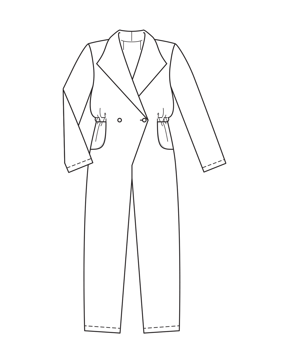 Vintage Jumpsuit Claudia 132 | Burda Style 12/25 | PDF Pattern