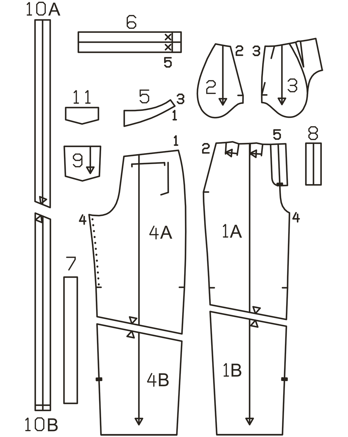 Denim Trousers 114 | Burda Style 05/26 | PDF Pattern | BurdaStyle.com