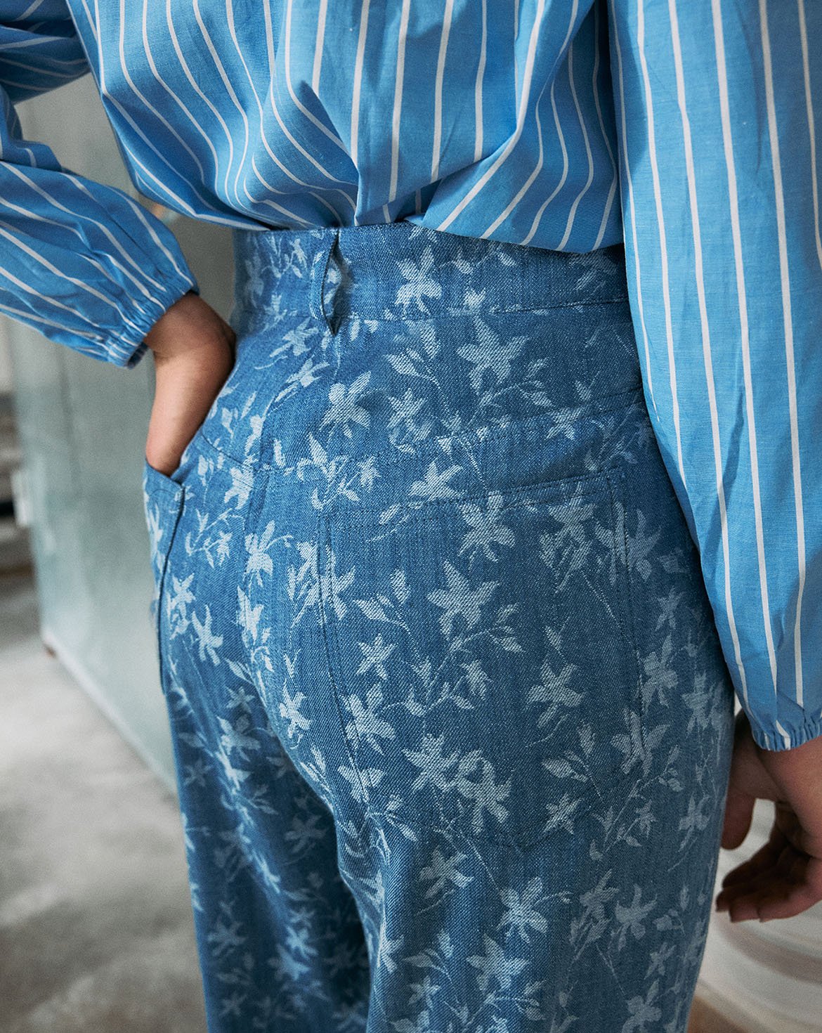 Jacquard Trousers 122 | Burda Style 08/26 | PDF Pattern