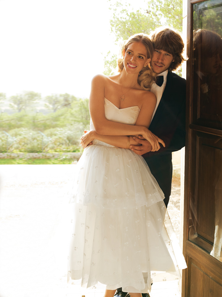 tulle formal dresses Long Sage Tulle Puffy Sleeves Formal Dress