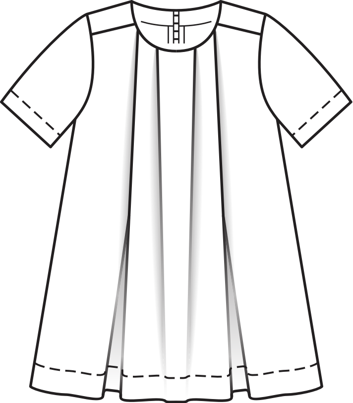 Pleated A Line Dress 04/2011 | PDF Sewing Pattern | BurdaStyle.com