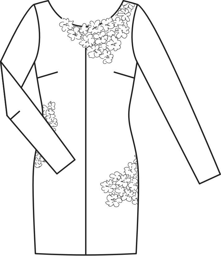 knee length dresses for ladies The Little Black Dress Sewing Pattern main image 1