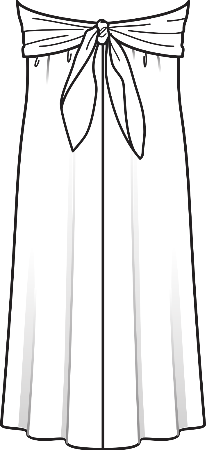 Strapless Maxi Dress 11/2015 | PDF Sewing Pattern | BurdaStyle.com
