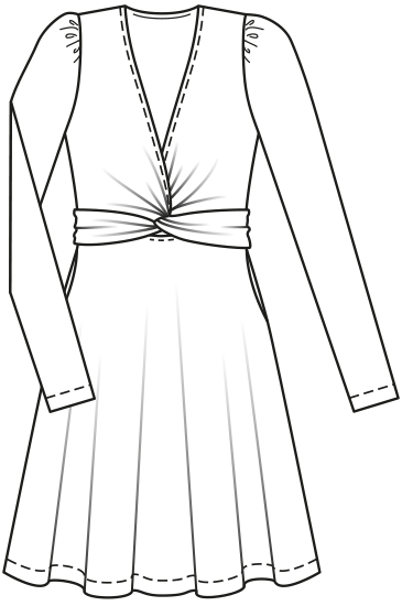 long sleeve dress template Women Maxi Poet Sleeve Stock Vector (Royalty Free) 2628093807 84,727 Cut Out Maxi Dress