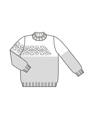 Pull pour homme n°134 | Burda Style 12/21 | Patron de couture PDF