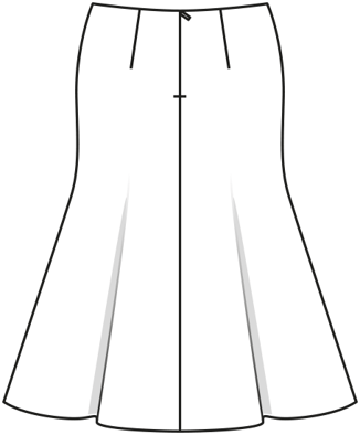 rok #127  A | crêpe | burda style 09/2021 | PDF naaipatronen
