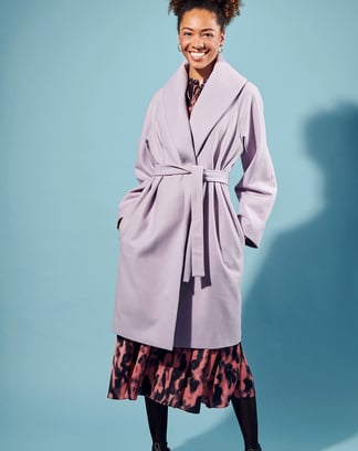 Casaco comprido de lã #110  B | Burda Style 11/21 | Molde de costura PDF