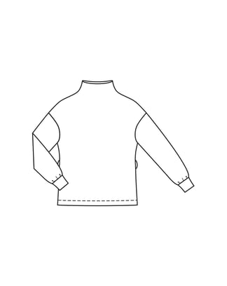 trui #115  B | gebreid stof | burda style 12/2021 | PDF naaipatronen
