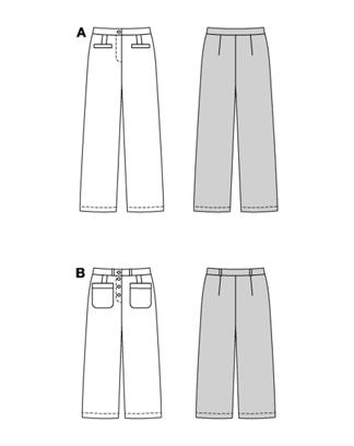 Pantalon n°5735 Printemps/Été 2025 | Patron Pochette