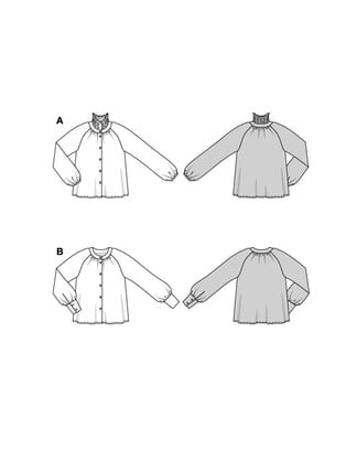 Burda 5862 - Blus - Dam