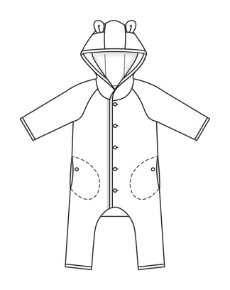 Grenouillère n°9235 A Automne/Hiver 2023 | Patron de couture PDF