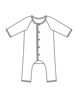 Combinaison en maille n°5 B | Burda Easy Baby n°1/2022 | Patron de couture PDF