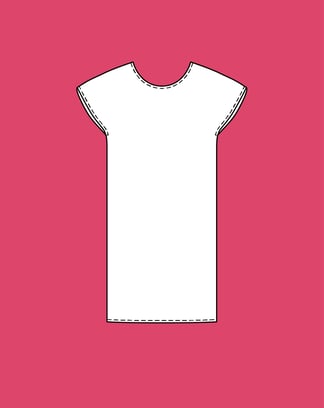 Eenvoudige jurk | workshop nr. 5 - burda easy beginner 2022 | PDF naaipatronen