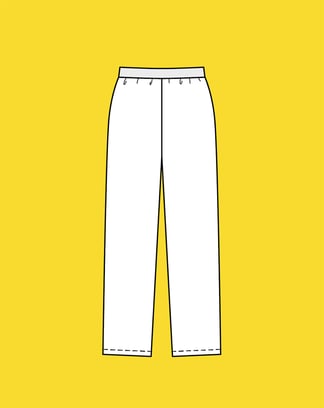 Pantalones cómodos | Curso de confección 6 - Burda Easy Beginner 2022 | Patrón de costura PDF