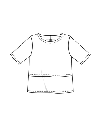 Blouse #408 | lyocell | burda style curvy 01/2022 | PDF naaipatronen