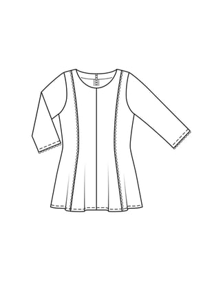 Tunique en Coton n°412 | Burda Style HS Curvy Printemps/Été/22 | Patron de couture PDF
