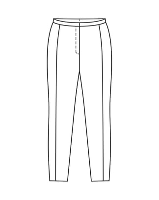 Pantalon en cuir synthétique/jersey n°413 A | Burda Curvy Automne/Hiver 22 | Patron de couture PDF