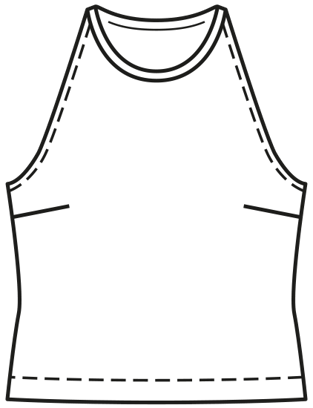 Tanktop #1  A | Katoen | burda easy 4/2021 | PDF naaipatronen