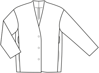 Veste en velours n°4 B | Burda Easy n° 5 2021 | Patron de couture PDF