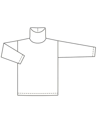 Pull en Jersey n°2 B | Burda Easy n°6/2021 | Patron de couture PDF