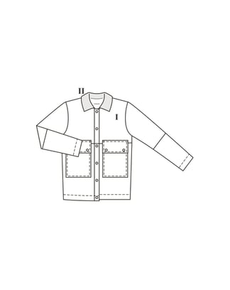 Veste en lainage n°5 B | Burda Easy n°1  Jan-Fév/2022 | Patron de couture PDF