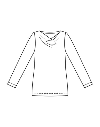 Jersey Top n°1 C | Burda Easy n°2/2022 | PDF Sewing Pattern