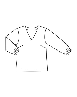 Silk Blouse n°4 A | Burda Easy n°2/2022 | PDF Sewing Pattern