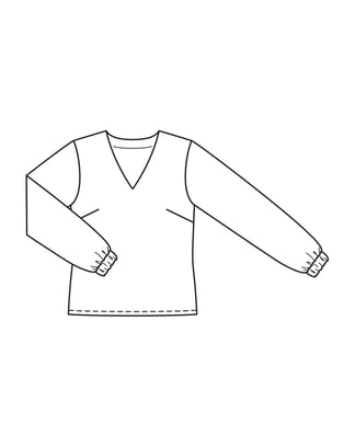 Silk Blouse n°4 B | Burda Easy n°2/2022 | PDF Sewing Pattern