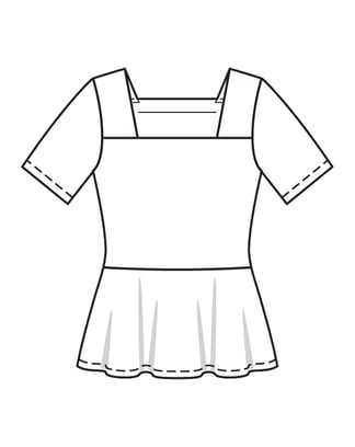 Top en jersey n°1 B | Burda Easy n°3 Mai/Juin/2022 | Patron de couture PDF