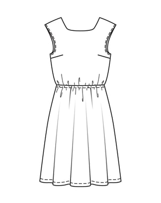 Robe n°5889 B Printemps/Été 2023 | Patron de couture PDF