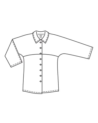 Lightweight fabric Shirt n°5 C | Burda Easy n°4/2022 | PDF Sewing Pattern