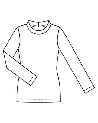 T-shirt n°5876 C Automne/Hiver 2023 | Patron de couture PDF