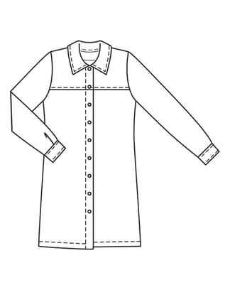 Robes en crêpe n°5 A | Burda Easy n°6 Nov-Dec/2022 | Patron de couture PDF